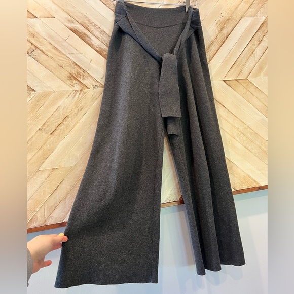 Ann Taylor Knit Culotte Pants with Waist Tie Size M - Picture 2 of 4